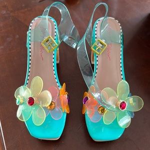 Betsy Johnson Funky Flower Heels